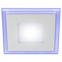 Светильник LED 4-6 BL ЭРА светодиодный квадратный c cиней подсветкой LED 6W 220V 4000K