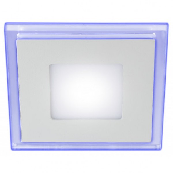 Светильник LED 4-6 BL ЭРА светодиодный квадратный c cиней подсветкой LED 6W 220V 4000K - купить в Тамбове