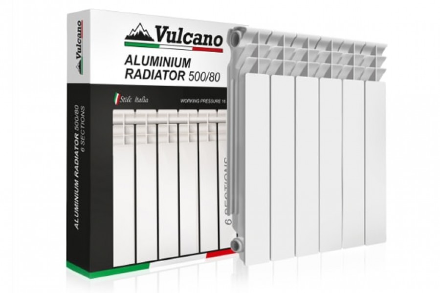 Радиатор алюминиевый Vulcano 500/80 (10 секций) - купить в Тамбове